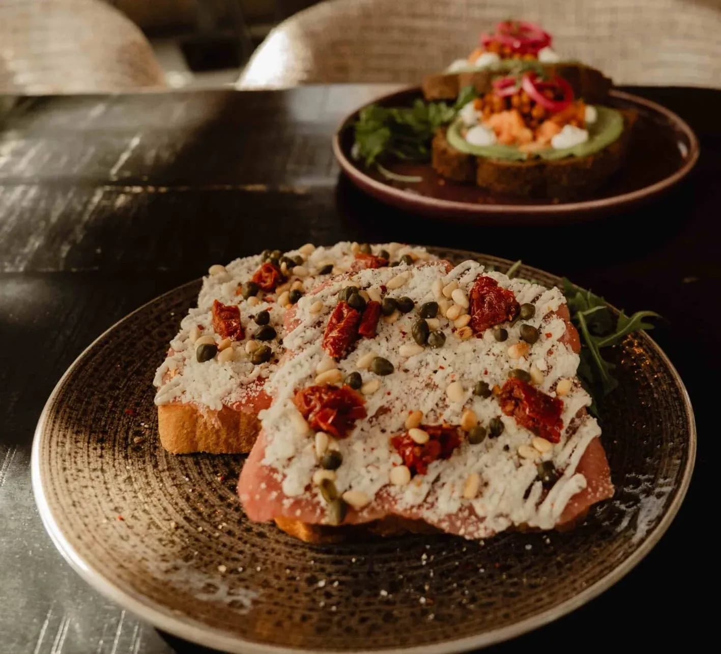Warme flatbread zo uit de keuken